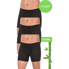 Yıldız Erkek 3 Lü Organik Bambu Pamuklu Kemer Boxer