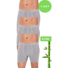 Yıldız Erkek 3 Lü Organik Bambu Pamuklu Kemer Boxer