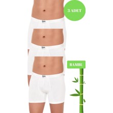 Yıldız Erkek 3 Lü Organik Bambu Pamuklu Kemer Boxer