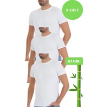 Yıldız Erkek 3 Lü Organik Bambu Sıfır Yaka  T-Shirt