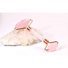 Doğaltaş Pembe Kuvars Yüz Masaj Aleti Face Roller