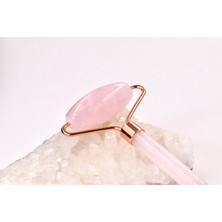 Doğaltaş Pembe Kuvars Yüz Masaj Aleti Face Roller