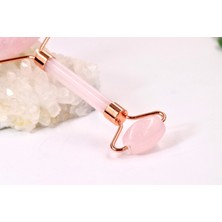 Doğaltaş Pembe Kuvars Yüz Masaj Aleti Face Roller