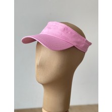 Aida Jewelss %100 Pamuk Sporcu Koşu Tenis Vizör Şapka Arka Kısmı Ayarlanabilir Unisex Vizör Şapka