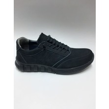 Hsa Hakiki Deri Günlük Bağcıksız Hafif Taban Siyah Nubuk Yazlık Erkek Ayakkabı C-80075256