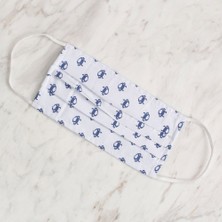 Loren Yengeç Desenli Kumaş Maske