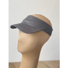 Aida Jewelss %100 Pamuk Sporcu Koşu Tenis Vizör Şapka Arka Kısmı Ayarlanabilir Unisex Vizör Şapka