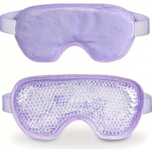 Sıcak ve Soğuk Boncuklu Buz Jeli Terapi Göz Maskesi (Mor)