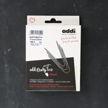 Addi Crasytrio 3 Lü 5 mm 21 cm Misinalı Çorap Şişi