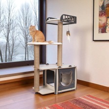 Pati Homes Katlı Yataklı Kedi Tırmalama Evi - Kedi Tırmalaması