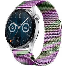 Huawei Watch Gt3 46MM Gt3 Pro 46MM Gt2 46MM Gt2 Pro 46MM Uyumlu Manyetik Milanese Loop Metal Kordon