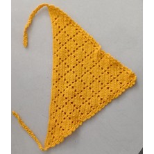 Almira Bebe Çocuk Bandana Örgü Sarı mor pembe çocuk kadın