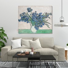 Kanvas Tablo Van Gogh Tablosu Ev Ofis Dekoru Klasik Duvar Süsen Tablosu