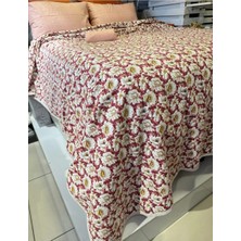 Çiçek Desenli Tek Kişilik Pike – 160X240 cm | Zarif, Ferah ve Konforlu Seçim