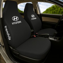 Siyah Renk Hyundai Uyumlu Araç Koltuk Kılıfı – Ön ve Arka Penye Oto Servis Kılıfı