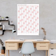 2026 Yıllık Planlayıcı Poster Takvim, Pembe Renk Planlayıcı Takvim, 2026 Okul Takvimi
