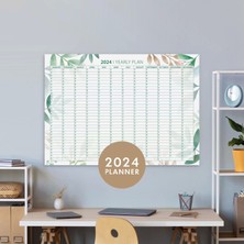 Çiçekli 2026 Yıllık Planlayıcı Duvar Takvimi, 2026 Takvim, Aylık Planlama, 2026 Wall Planner