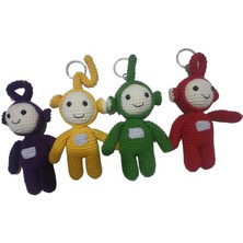 Maskot Teletubbies (Teletabiler) Takımı Amigurumi Organik Oyuncak