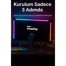 Bilgisayar Monitör Görüntüye Duyarlı Sync Neon Ambilight LED Aydınlatma (27" Inç)