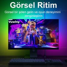 Bilgisayar Monitör Görüntüye Duyarlı Sync Neon Ambilight LED Aydınlatma (32" Inç)