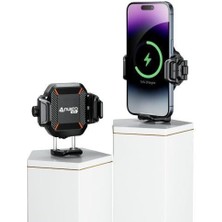 Nucrotech M33 Plus Titreşim Modüllü Telefon Tutucu (Kablosuz ve Type-C Şarjlı )