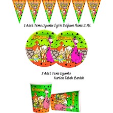 Temalı Tabak , Bardak , Flama Bayrak Doğum Günü Süsleri