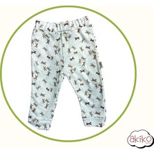 Bebek Pijama Takımı Şapkalı %100 Pamuklu Yusufçuk Desenli 0-1 Yaş