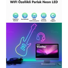 Mobil Uygulamalı Wıfı Özellikli IP67 Sese Duyarlı Rgb-Ic Akıllı LED Neon Akıllı Aydınlatma (5 Metre)
