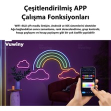 Mobil Uygulamalı Wıfı Özellikli IP67 Sese Duyarlı Rgb-Ic Akıllı LED Neon Akıllı Aydınlatma (5 Metre)