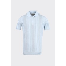 Düğmeli Polo Yaka Kısa Kol Erkek T-Shirt