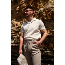 Düğmeli Polo Yaka Kısa Kol Erkek T-Shirt