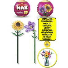 Max Uzun Yapı Blok Setli Çiçekler (Balon Çiçeği - Ayçiçeği) - Lütfen Dikkat 1 Adet Top Paket Geliyor