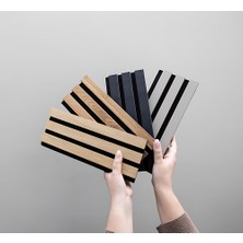 40X40 Kahve Renk 3D Akustik Ahşap Duvar Paneli