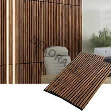 100X240 Alaska Renk 3D Akustik Ahşap Duvar Paneli