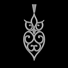 TabiTela 925 Ayar gümüş kolye baykuş SM7706