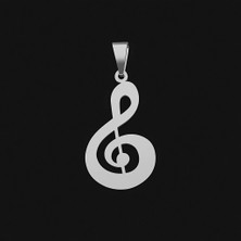 TabiTela 925 Ayar gümüş kolye müzik notası   SM7615