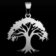 TabiTela 925 Ayar gümüş kolye meşe   SM7666