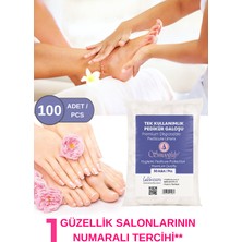 Smoothly Pedikür Galoşu – 100 Adet | Premium Tek Kullanımlık , Hijyenik Koruyucu Poşet