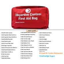 Motorsiklet Ilk Yardım Çantası Yönetmelik Uyumlu Tüvtürk Uyumlu 35 Parça