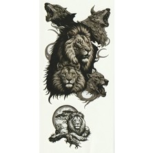 Trendonline Aslan Geçici Vücut Dövmesi