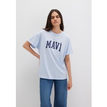 Mavi Mavi Logo Baskılı Mavi Tişört 1600843-70717