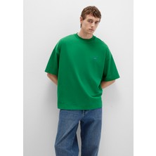 Mavi Bisiklet Yaka Basic Yeşil Tişört 0611931-85916