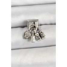 316L Çelik Gümüş Renk Bebek Konsept Nomination Charm