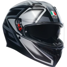 Agv K3  Compound Matt Black Grey Kapalı Kask