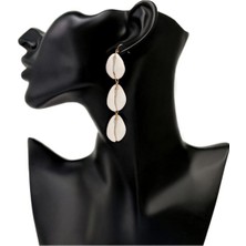 Özgün Tasarımlı Deniz Kabuklu Zarif Küpeler