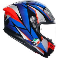 Agv K6 S Slashcut Blue Red Kapalı Kask