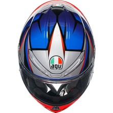 Agv K6 S Slashcut Blue Red Kapalı Kask