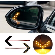 Opel Vectra B Uyumlu Ayna Gündüz Ledi Sinyal Gösterim 14 Ledli Amber