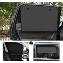 Trakmats Volkswagen Polo 6r 2009-2010-2011-2012-2013-2014-2015-2016-2017 Güneşlik Perde Ön/arka Cam Için Uygun. Ikili Paket. Cırtlı,katlanabilir,tam Gölge