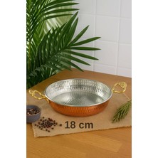 Bakır Sahan Tava (1 Adet) Yumurta, Kuymak, Omlet, Menemen Sahanı ( 3 Farklı Boy Seçeneği )